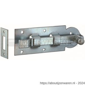 GB 74699 schuif met bocht 100x35 mm 4 mm elektrolytisch verzinkt - W18002224 - afbeelding 1