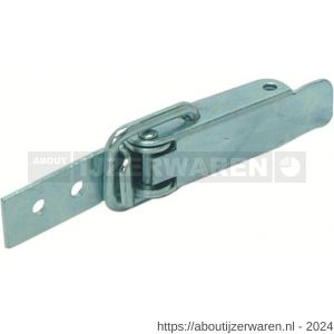 GB 75071 eierkistsluiting type C vlak 55x13 mm elektrolytisch verzinkt - W18002229 - afbeelding 1