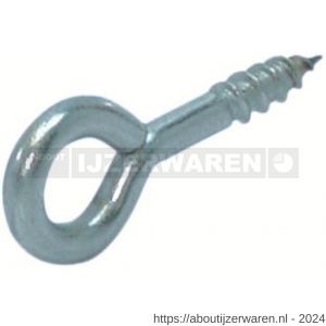 GB 80010250 schroefoog zwaar nummer 8 HT 4,7 20x8 mm diameter 4 mm elektrolytisch verzinkt - W18000363 - afbeelding 1