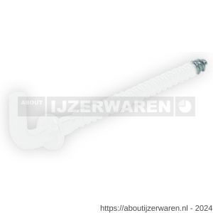 GB 80020237 schroefduim met borst zwaar houtdraad HT 3,5 48x9/42 mm diameter 3,5 mm epoxy coating wit - W18000170 - afbeelding 1