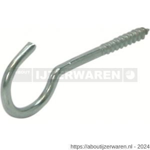 GB 80030049 schroefhaak houtdraad HT 2,9 40x12 mm diameter 2,9 mm RVS 304 - W18000258 - afbeelding 1