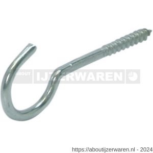 GB 80030247 schroefhaak zwaar HT 5,5 50x16 mm diameter 4,2 mm RVS 304 - W18000234 - afbeelding 1