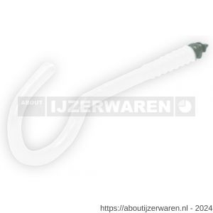 GB 80030274 schroefhaak zwaar HT 6 80x25 mm diameter 6 mm epoxy coating wit - W18000233 - afbeelding 1