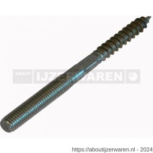 GB 80085123 stokeind met zeskant sleutelvlak zonder Torx indruk M8 100 mm diameter 7,3 mm RVS 304 - W18000469 - afbeelding 1