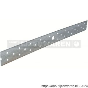 GB 823071 verbindingsplaat 400 mm 40x2 mm 1 gat diameter 13 mm sendzimir verzinkt - W18001411 - afbeelding 1