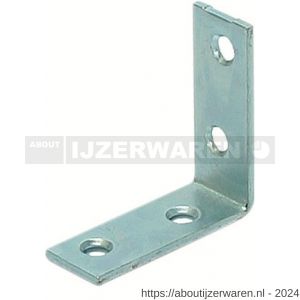 GB 82402 stoelhoek 40x40 mm 15x2 mm elektrolytisch verzinkt - W18001347 - afbeelding 1