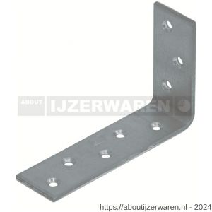 GB 82466 versterkingshoek zwaar 130x80 mm 36x4 mm sendzimir verzinkt - W18001366 - afbeelding 1