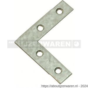 GB 83101 raamhoek 90 graden recht 40x40 mm 10x1,5 mm galfan - W18001329 - afbeelding 1