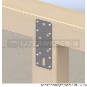 GB 07238 koppelplaat 240 mm 60x2,5 mm sendzimir verzinkt - W18001420 - afbeelding 2