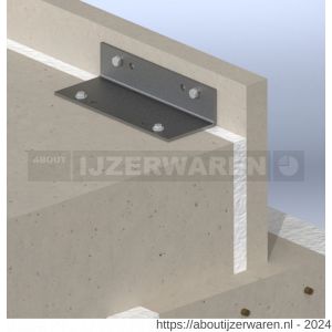 GB 0752120 kantplank verankering type 120 70x115 mm 120x6 mm sendzimir verzinkt - W18001355 - afbeelding 2