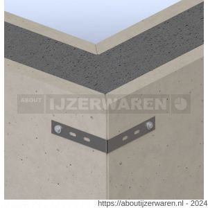 GB 0756441 betonhoek scharnierbaar 400x400 mm 80x6 mm elektrolytisch verzinkt - W18000798 - afbeelding 2