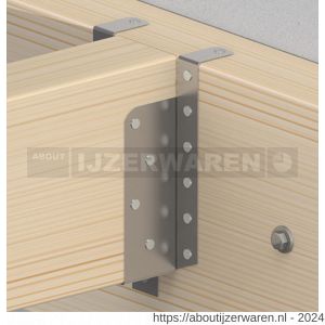 GB 07756 raveeldrager met strip 305/71x151 mm 1 mm sendzimir verzinkt - W18001444 - afbeelding 2