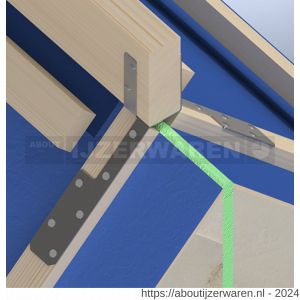 GB 07927 ruitersteun b=28 mm 40x1,5 mm sendzimir verzinkt - W18001120 - afbeelding 2