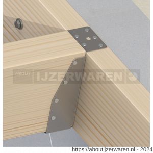 GB 093212 balkdrager lange lip GBS-LL 50x100 mm 1,5 mm epoxy coating zwart - W18002865 - afbeelding 2