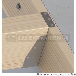 GB 09478 balkdrager korte lip GBS-KL 96x246 mm 1,5 mm sendzimir verzinkt - W18001010 - afbeelding 2