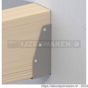 GB 09515 balkdrager zonder lip GBS-ZL 46x171 mm 1,5 mm sendzimir verzinkt - W18000937 - afbeelding 2