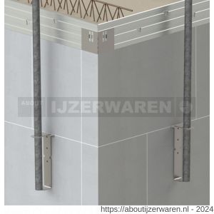 GB 10105 randbekisting beugel 370 mm 65x4 mm sendzimir verzinkt - W18002427 - afbeelding 2