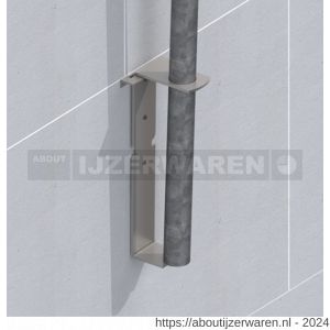 GB 10110 RB randbekisting lijmplaat 117x126 mm 1,5 mm sendzimir verzinkt 67x6,5mm - W18000799 - afbeelding 2