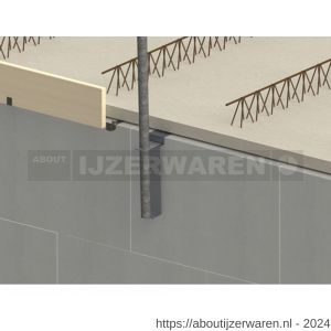 GB 10130 RB randbekisting spijkerplaat 85x40x30 mm 95x3 mm met spanhuls 8x70 mm sendzimir verzinkt 67x6,5 mm - W18000802 - afbeelding 2