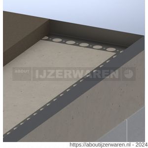 GB 105080 hoeklijn voor zandcementdekvloer 80x70x1150 mm sendzimir verzinkt - W18002241 - afbeelding 2