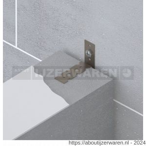 GB 21370 lijmbouwmuuranker dilaterend 50x73 mm 22x1,25 mm sendzimir verzinkt 12x7 mm - W18000813 - afbeelding 2