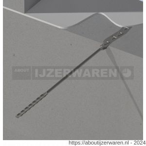 GB 35770 Prik-spouwanker met korte inleg 340 mm diameter 5 mm 0,6 mm RVS 316 OG - W18001614 - afbeelding 2