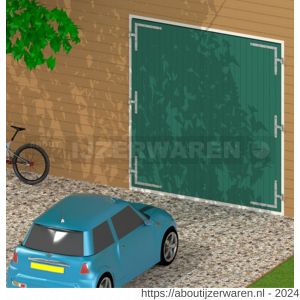 GB 48367 garagedeurheng LO links onder-RB rechts boven voor pen diameter 16 mm 500x500 mm 45x6 mm elektrolytisch verzinkt 2/9x9 mm - W18001978 - afbeelding 2