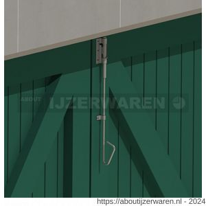 GB 744172 plaat voor staartgrendel 40x66 mm 2 mm epoxy coating zwart - W18002895 - afbeelding 2