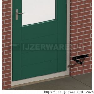 GB 74463 deuropvangbeugel standaard met toebehoren 275x250x220 mm 40x4 mm thermisch verzinkt 32x9/16-17x9 mm open - W18002676 - afbeelding 2