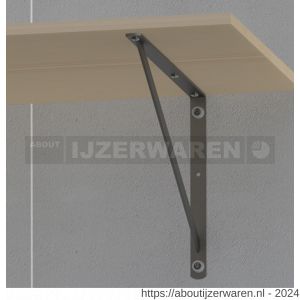 GB 824250 plankdrager zwart 200x300 mm 30x4/20x4 mm epoxy coating zwart - W18002686 - afbeelding 2