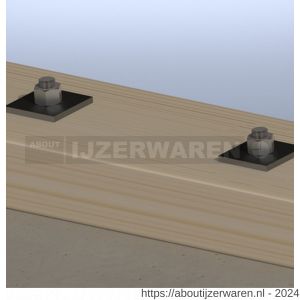 GB 84439 volgplaat M20 60x60 mm 5 mm sendzimir verzinkt - W18000110 - afbeelding 2