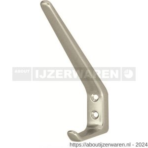 Hermeta 0030 garderobe hoed- en jashaak enkel nieuw zilver - W20100740 - afbeelding 1