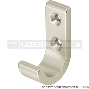 Hermeta 0554 jas- en handdoekhaak nieuw zilver EAN sticker - W20101428 - afbeelding 1