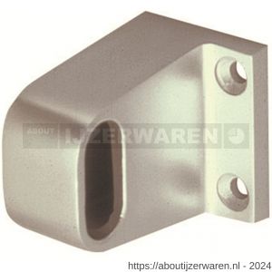 Hermeta 1030 garderobebuis steun eind Gardelux 1 type 1 nieuw zilver EAN sticker - W20102150 - afbeelding 1