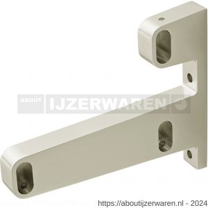 Hermeta 1091 garderobebuis steun eind rechts Gardelux 1 type 6 nieuw zilver EAN sticker - W20102177 - afbeelding 1