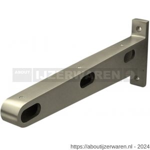 Hermeta 1130 garderobebuis steun eind links Gardelux 1 type 9 en 10 nieuw zilver EAN sticker - W20102193 - afbeelding 1