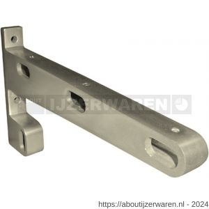 Hermeta 1140 garderobebuis steun eind links Gardelux 1 type 13 nieuw zilver EAN sticker - W20102199 - afbeelding 1