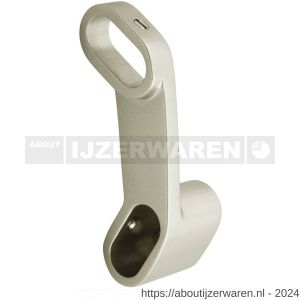 Hermeta 1151 garderobebuis beugel rechts Gardelux 1 type 10 en 13 nieuw zilver EAN sticker - W20102129 - afbeelding 1