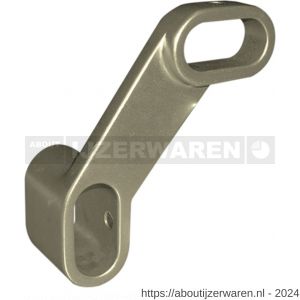 Hermeta 1152 garderobebuis beugel midden Gardelux 1 type 10 en 13 nieuw zilver - W20102130 - afbeelding 1