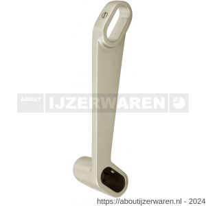 Hermeta 1160 garderobebuis beugel links Gardelux 1 type 9 nieuw zilver EAN sticker - W20102133 - afbeelding 1