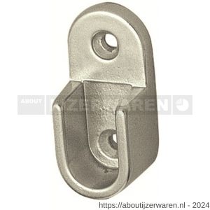 Hermeta 1170 garderobebuis steun in de dag Gardelux 1 nieuw zilver - W20101823 - afbeelding 1