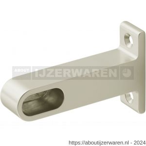 Hermeta 1190 garderobebuis plafondbevestiging steun eind Gardelux 1 nieuw zilver - W20102205 - afbeelding 1