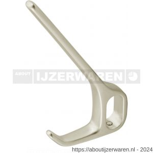 Hermeta 1220 garderboebuis hoed- en jashaak enkel gardelux1 nieuw zilver EAN sticker - W20102139 - afbeelding 1