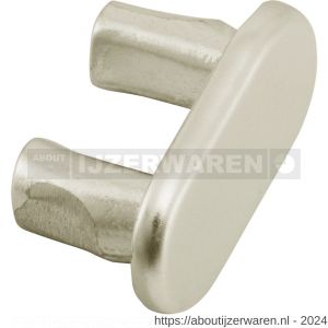 Hermeta 1290 garderobebuis eindstop Gardelux 1 buis 1010 nieuw zilver - W20102118 - afbeelding 1