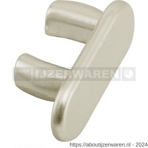 Hermeta 1291 garderobebuis eindstop Gardelux 1 buis 1010 nieuw zilver EAN sticker - W20102121 - afbeelding 1