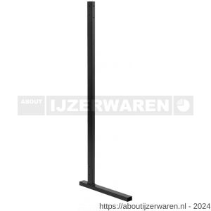 Hermeta 1331 garderobe standaard enkel 130 cm zwart - W20100545 - afbeelding 1