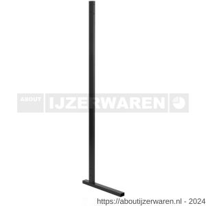 Hermeta 1332 garderobe standaard enkel 160 cm zwart - W20100546 - afbeelding 1