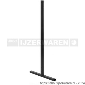 Hermeta 1335 garderobe standaard dubbel 130 cm zwart - W20100541 - afbeelding 1