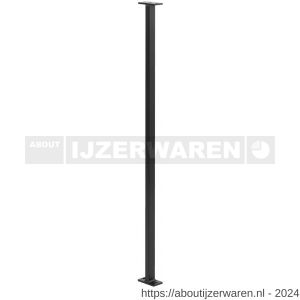 Hermeta 1339 garderobe verbindingsregel 97 cm stel 2 stuks zwart - W20100570 - afbeelding 1