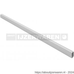 Hermeta 1900 garderobebuis recht ovaal 30x14 mm naturel per meter - W20100322 - afbeelding 1